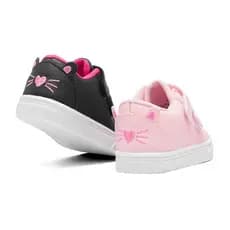 Tênis Infantil Feminino Funfy Casual Bordado 1026A Confortável e leve para menina
