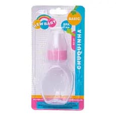 Mini Mamadeira New Baby 60ml Rosa Chuquinha Para Bebê