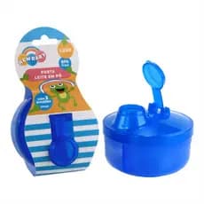 Porta Leite Em Pó New Baby 270ml Com 3 Divisórias BPA Free Prático Para Bebê