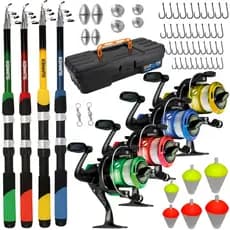 Kit Pesca Completo Com Acessórios , Pesqueiro, Rio, Lambari, Tilapia Kit Com 4 , 3, 2 e 1 Unidade