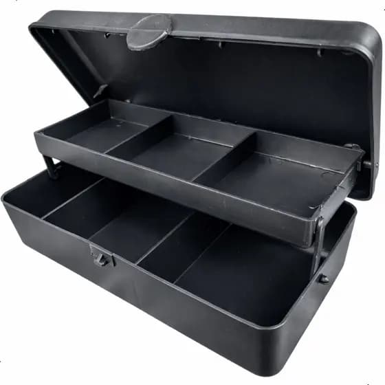 Estojo Para Pesca Organizador Mini box Com bandeja Articulada Polymer