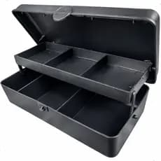 Estojo Para Pesca Organizador Mini box Com bandeja Articulada Polymer