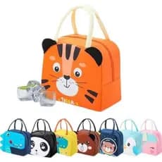 Bolsa Lancheira Marmita Nécessaire Térmica Bichinhos Infantil Urso Unicórnio Dinossauro