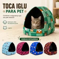Caminha Toca Iglu Cachorro Gato Casinha Pet Toca Aconchegante Cama  Lavável Confortável