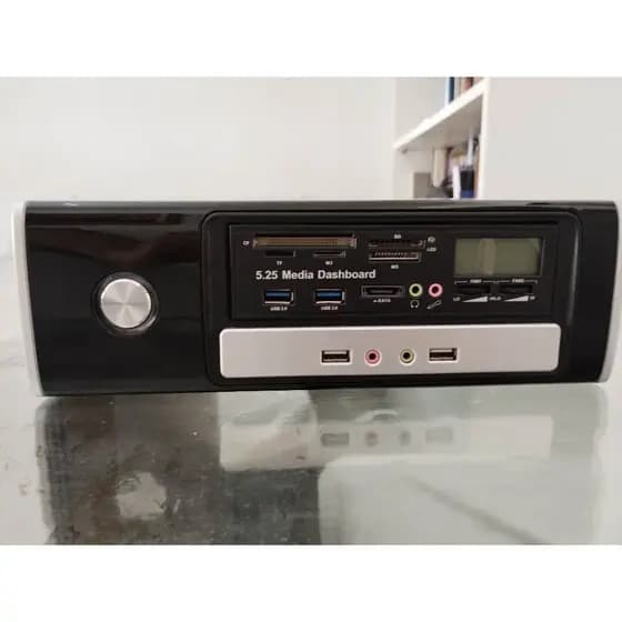 Gabinete ITX com controlador de ventoinhas, USB 3.0, leitor de cartão SD e esata frontal