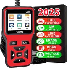 Scanner Automotivo Profissional V500 Leitor Obd2 Detector de falhas - Diagnóstico Display Colorido - Completo