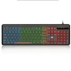 Teclado Gamer USB Knup KP-TE130 LED Retroiluminado Tecla Silenciosa