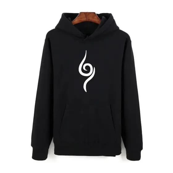 Blusa moletom Naruto canguru com capuz de frio masculino