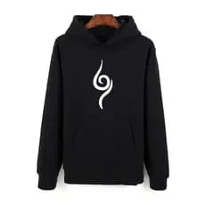Blusa moletom Naruto canguru com capuz de frio masculino