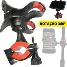 Suporte Celular Smartphone Garra Para Pedestal Tripé Músico Cifra Letra Violão Igreja