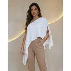 Blusa feminina Capa boho feminina estilosa varias formas de usar moda influencer