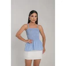Blusa Alice Feminina  Listrada Com Alça