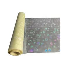 Bobina Bopp Holográfico Coração Ggp 22 Cm X 25 Mt - 1ª Linha