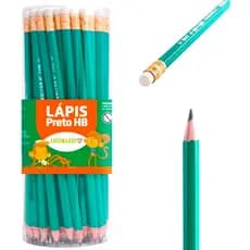 Lápis Com Borracha Lápis De Escrever Grafite HB Com 6 Ou 12 Unidades