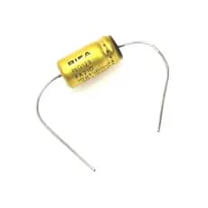 3 Peças Capacitor Eletrolítico Axial Rifa 10uf X 100v, 100º