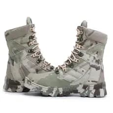 Coturno Masculino Camuflado Tratorado Militar Confortável Kyllper