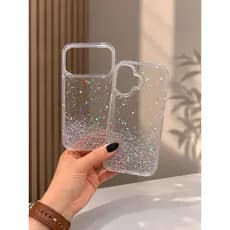 Capa capinha Transparente com brilho Glitter Estrela Silicone TPU para iphones xr/11/12/13/14/15/16/17