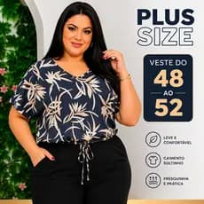 Blusa Plus Size Feminina blusas femininas plus size verão soltinha estapada