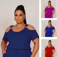 BLUSA FEMININA PLUS SIZE ELEGANTE - Blusas GG Cigana Ciganinha