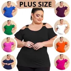 Blusa Ciganinha Plus Size Blusinha Pluz soltinha Blusas de verão tamanho grande