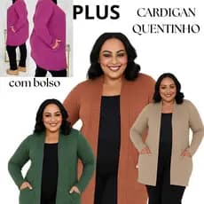 Cardigan Plus Size Casaco Lanzinha Feminino Blusa de Frio