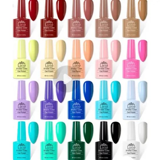 Kit 10 ou 20 Esmalte Em gel Lirió De Unha Uso Profissional Shellac Color Gel Polish Unha Acrigel Porcelana Manicure Unha