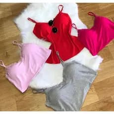 3 PEÇAS Regata feminina Blusinha com renda