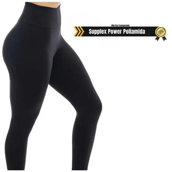 Calça Legging Leg Legue Suplex Fitness Academia Levanta Bumbum Esporte Ginástica