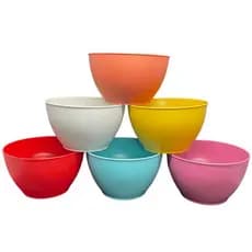 Kit 12 Cumbuca Tigela Bowl Caldo Quente Sopa Frio Feijoada 400ML Plástico