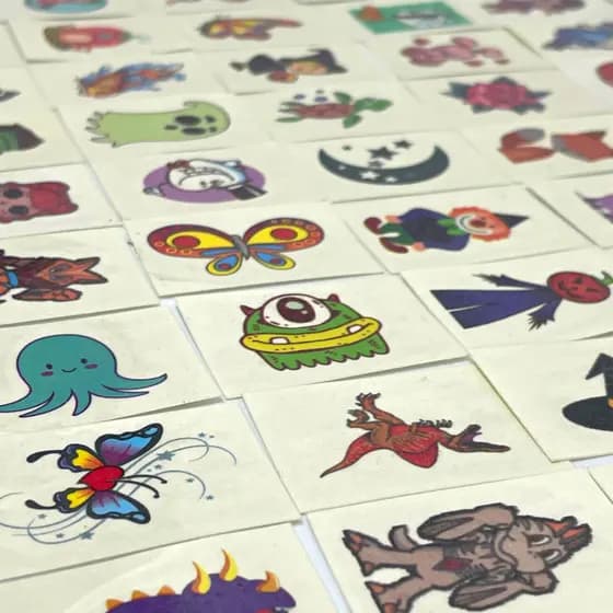 100 Tatuagem Temporária Festa Infantil Sacolinha Surpresa