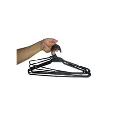Kit 6 Cabide preto para roupas Cabide adulto reforçado resistente Padrão