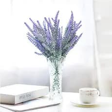 Buque Lavanda Artificial Ramo De Flores Decoração