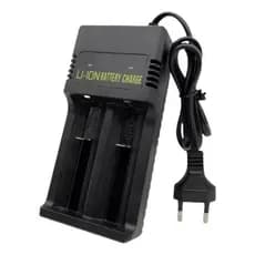 Carregador para Baterias de Lítio  Lanterna Tática até modelo 21700