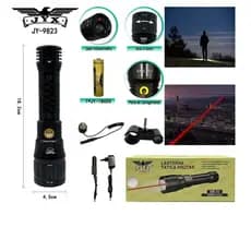 Lanterna Mira Laser Luz Foco Branco Zoom Carabina Rifle Jws. Cor da lanterna Preto