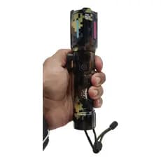 Lanterna Led V3 Camuflada + Forte Longo Alcance Corta Cinto com Bateria 21700 Longa Duração