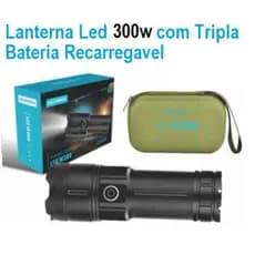 Lanterna Led Ultra Potênte Bateria Tripla Construida com Aluminio Aeronaltico.