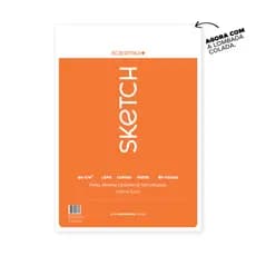 Bloco Desenho tipo Canson Sketch 90g 80 folhas ARCHIBALD