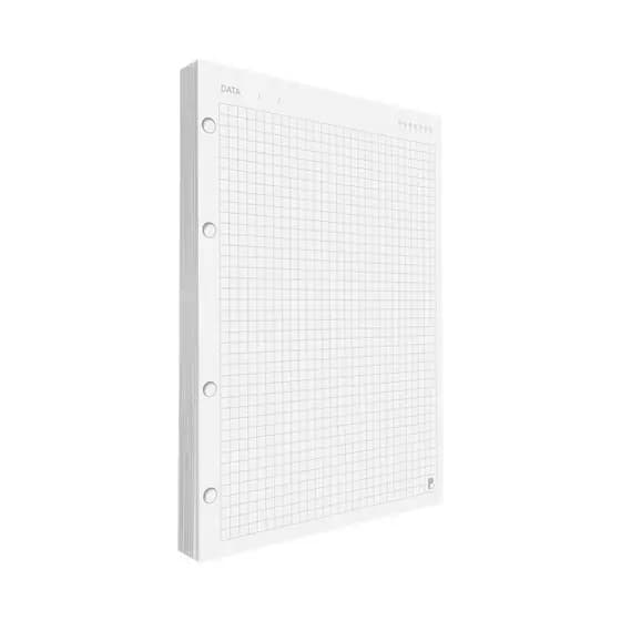 Refil Fichário Quadriculado 5x5 Universitário 200 folhas