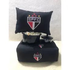 Kit Cinema Almofada Porta Pipoca + Mini Almofada decorativa Sâo Paulo