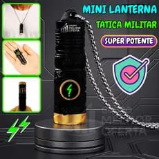 Lanterna Tática Militar Mini Chaveiro LED Super Potente XPG 150m Alto brilho Compacta Resistente