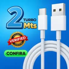 Cabo USB Tipo C Turbo 3A 2 Metros Reforçado Rápido Original Carregamento Rápido Celular Android