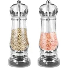 Moedor De Especiarias Sal Pimenta Acrilico Inox