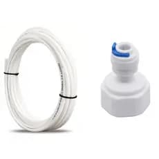 1 Conector Rosca Interna 1/2 Engate 1/4 + 1 Metro Mangueira