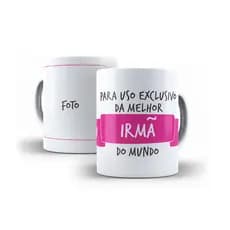 Caneca para uso exclusivo da melhor irmã ou do melhor irmão mundo