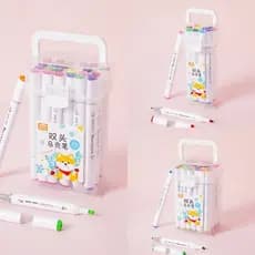 kit de 12 /36 e 48 Canetinhas Marcadores Brush Pen ideal.-ATACADAO-