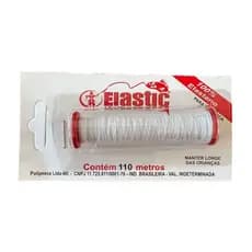 Linha Elástica 100% Elastano Branca Elastic 110 m