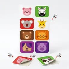 Kit Até 200 Adesivo Repelente Infantil Contra Mosquitos Natural Cartela Com Desenhos Coloridos