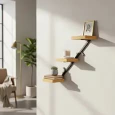 Prateleira Decoração Suporte decorativo de vaso para parede Suporte de decoração artesanal