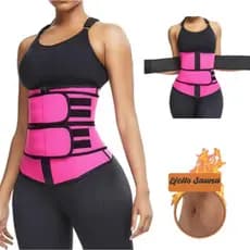 Cinta Modeladora Feminina Abdominal Térmica Efeito Sauna Redutora De Medidas Ajustável Emagrecimento