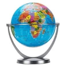 Globo Terrestre Giratório 360° de Mesa – Mapa Mundi Decorativo para Quarto, Sala e Escritório